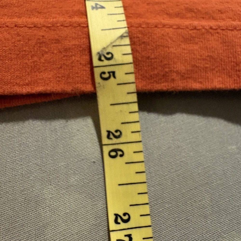 Willie Nelson Spirit Long Sleeve T Shirt Aloré Made USA Orange Size L Flaw - Picture 14 of 14